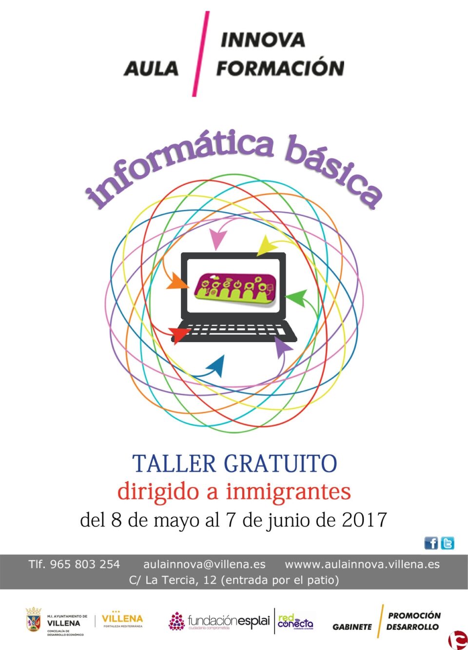 Taller de alfabetización digital para inmigrantes
