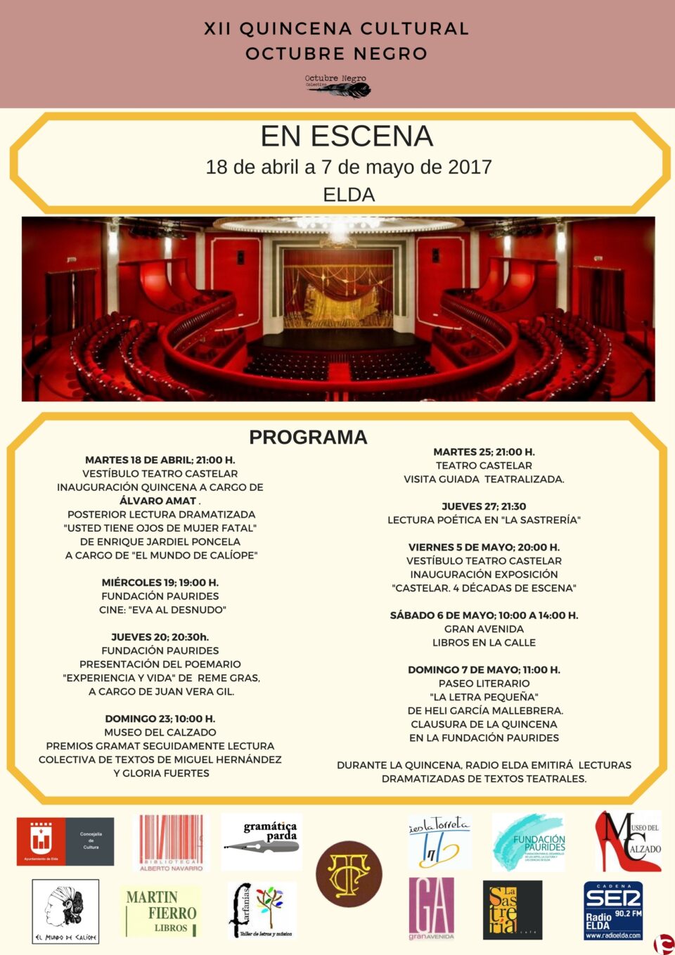 Las actividades de clausura comenzaron ayer con la exposición de Castelar. 4 Décadas de escena