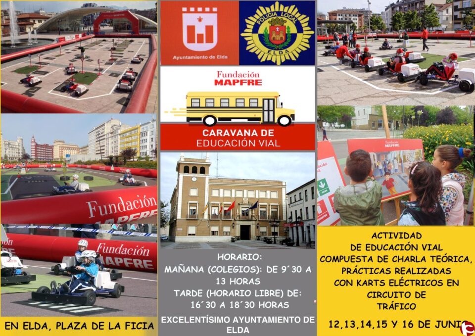 Educación Vial despide el curso con una caravana de seguridad vial con karts eléctricos