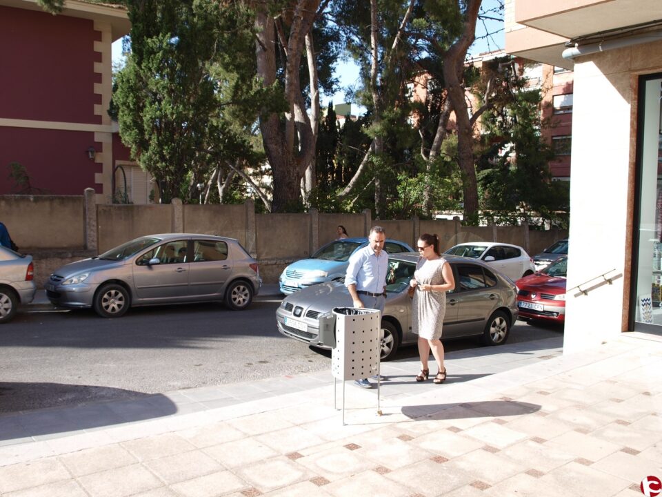 Nuevo mobiliario urbano en el casco antiguo de Ibi