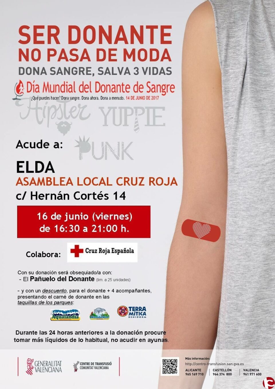 Cruz roja conmemora el Día del Donante