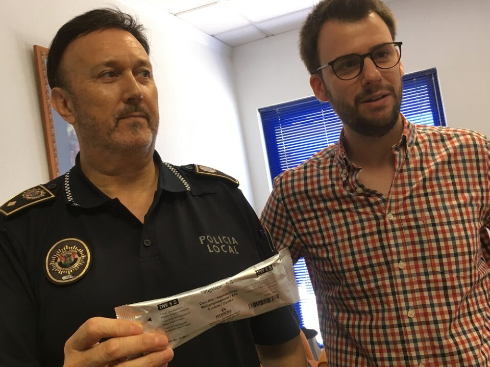 Nuevos dispositivos antidrogas para la policía local de Petrer.