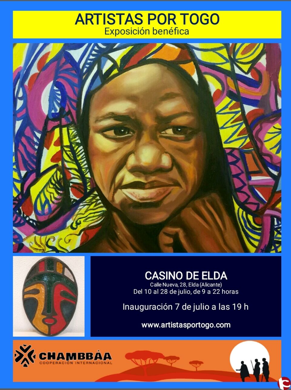 Exposición internacional solidaria de bellas artes en el Casino