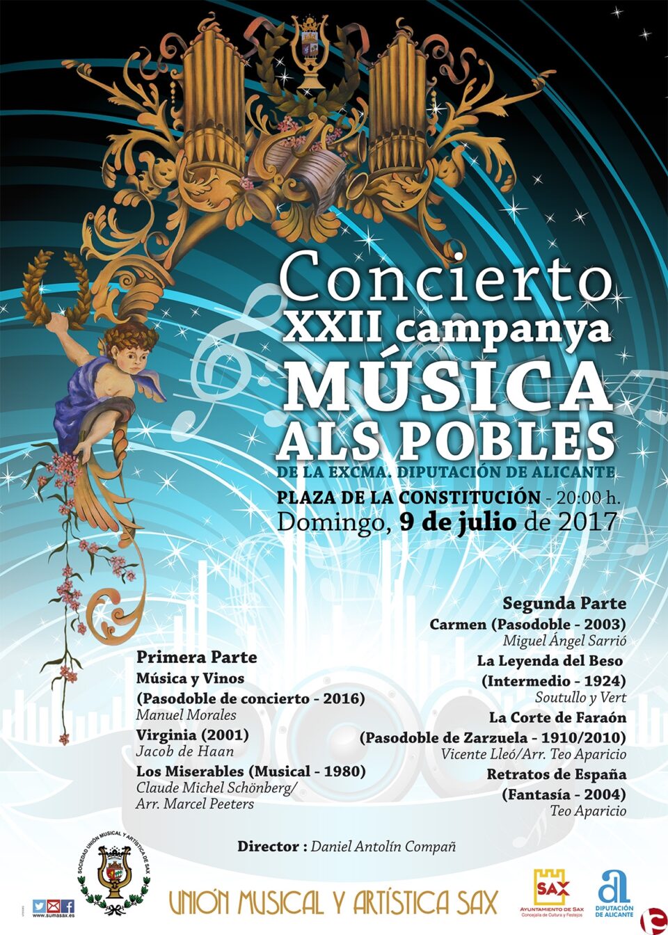 La Unión Musical ofrece este domingo un concierto en la Plaza de la Constitución