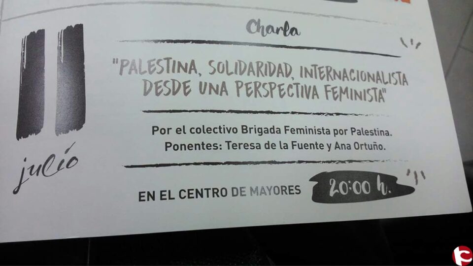 Jornada feminista sobre Palestina con motivo de la Semana del Mestizaje.