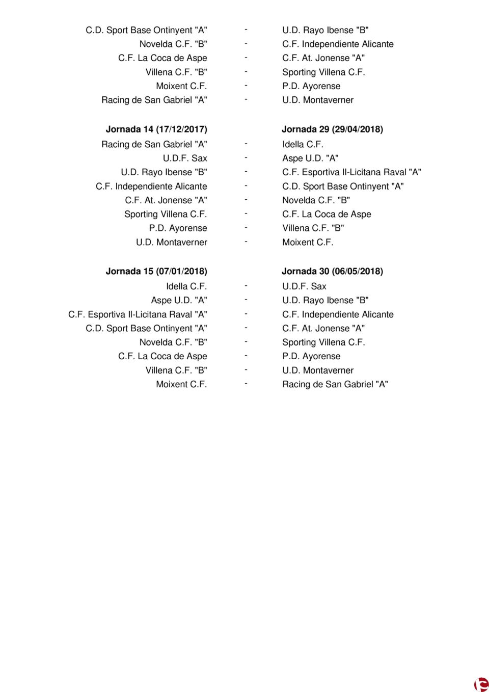 Comunicado del Villena C.F