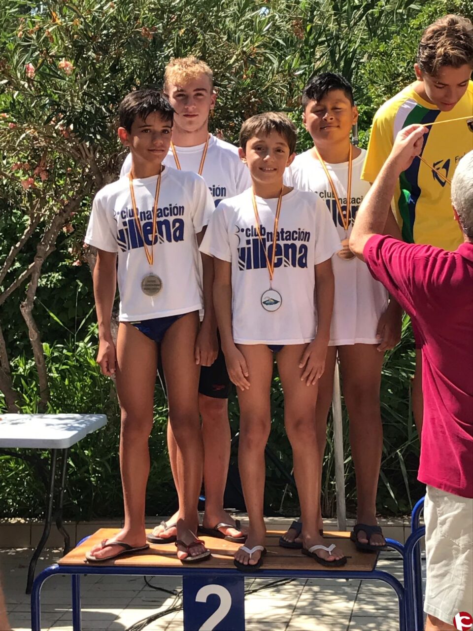 Última prueba de la temporada y de nuevo tres pódium para el Club Natación Villena en Monóvar