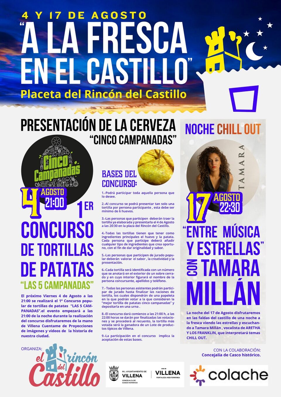 La concejalía del Casco Histórico presenta junto con El Rincón del Castillo las noches  A la Fresca en el Castillo