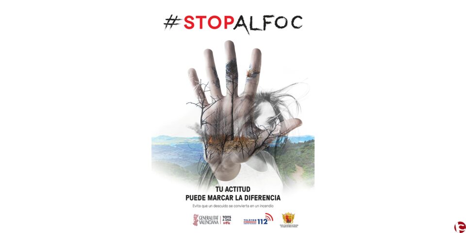 El Ayuntamiento de Novelda se suma a la campaña de la Generalitat Valenciana STOP AL FOC