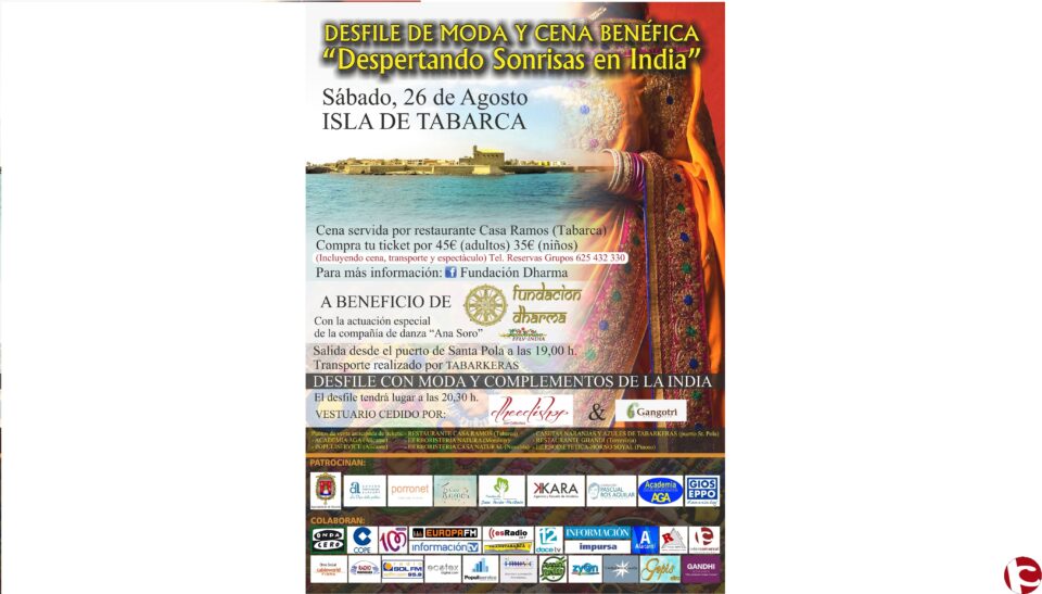 II Desfile de Moda y Cena Benéfica Despertando Sonrisas en India a beneficio de la Fundación Dharma