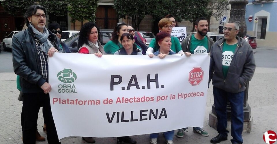 VILLENA CIUDAD LIBRE DE DESAHUCIOS - Nota de prensa de la plataforma de afectados por la hipoteca (PAH)