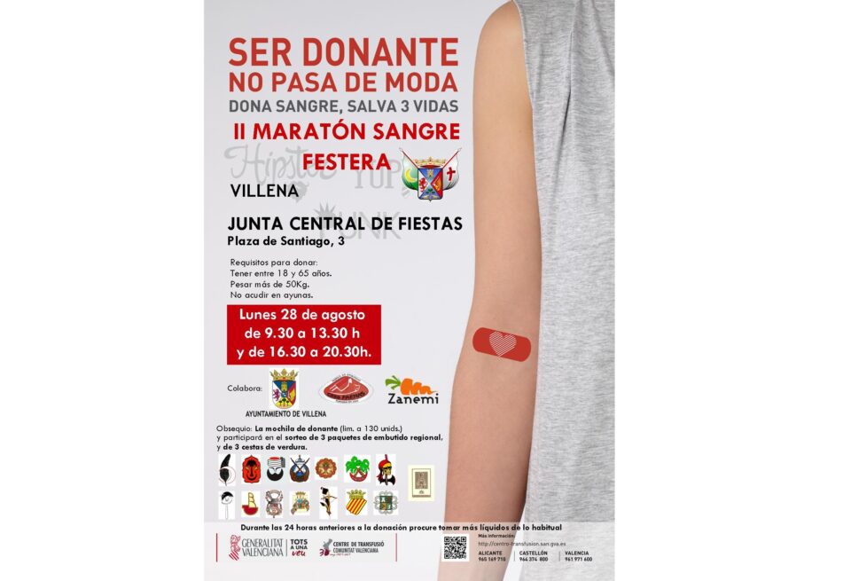 El Maratón de donación de Sangre celebra su segunda edición