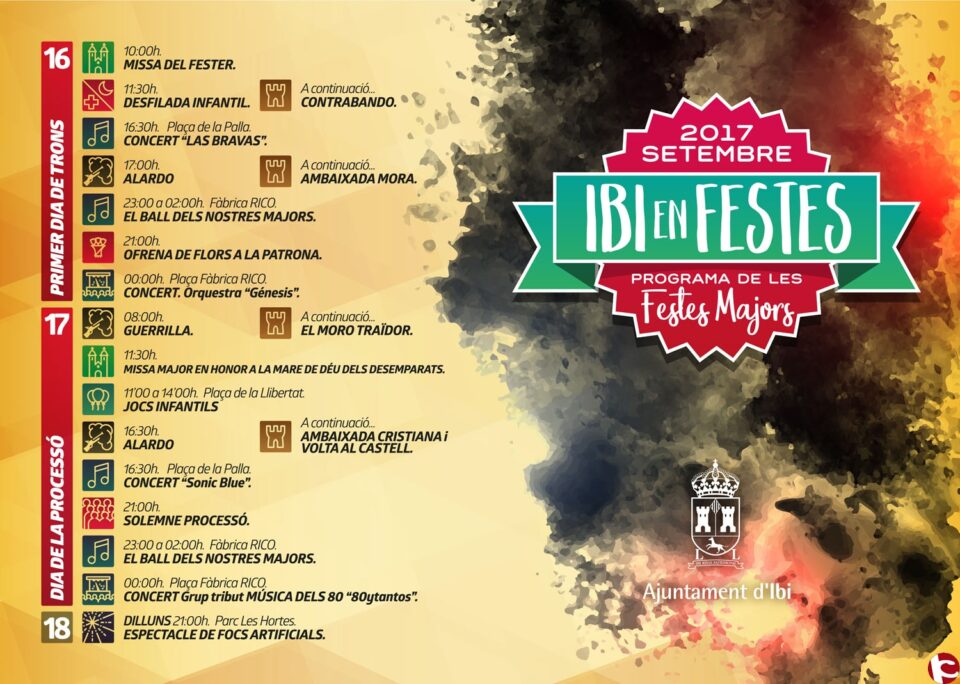 Ibi presenta el Programa de sus Fiestas Mayores 2017