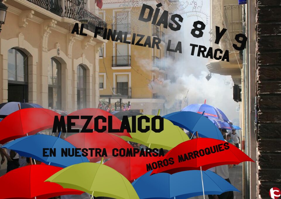 Sesión de mezclaico en la comparsa de moros Marroquíes