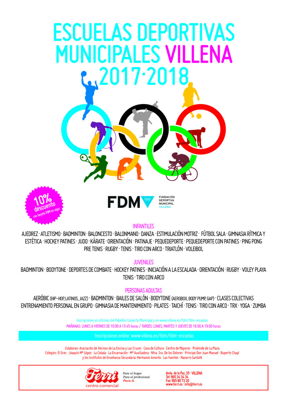 La Fundación Deportiva Municipal presenta las Escuelas Deportivas Municipales