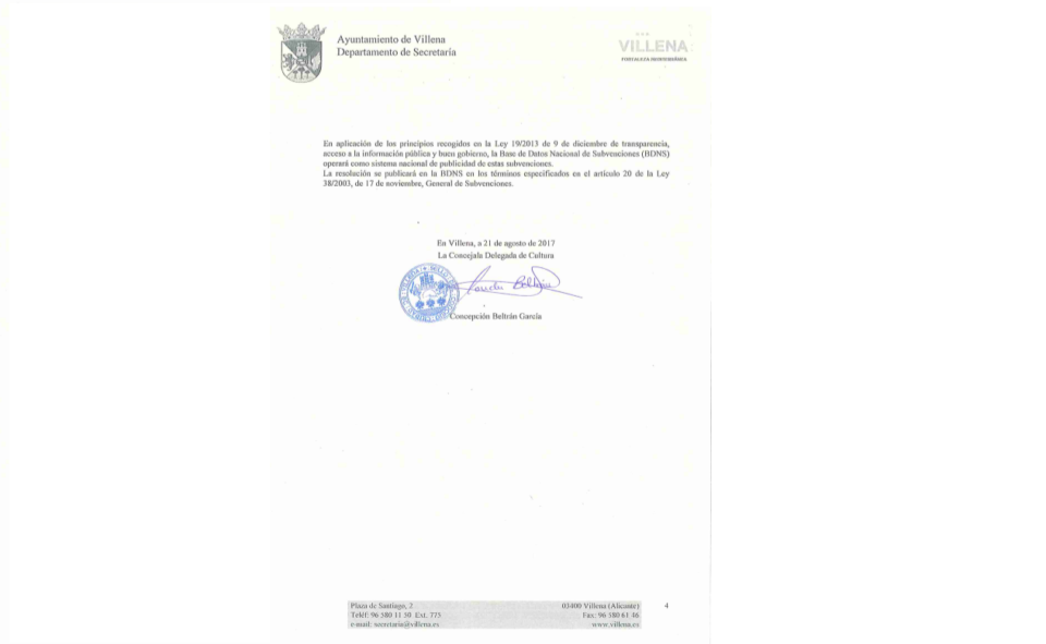 Disponibles las bases del concurso de la portada de la Revista Villena 2017