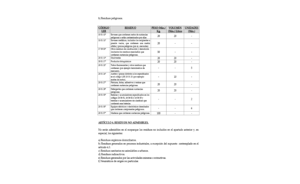 Comunicado de la Concejalía de Medio Ambiente