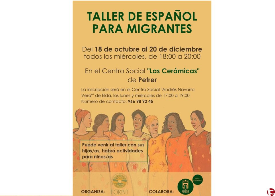 Taller de castellano para migrantes La asociación FORINT