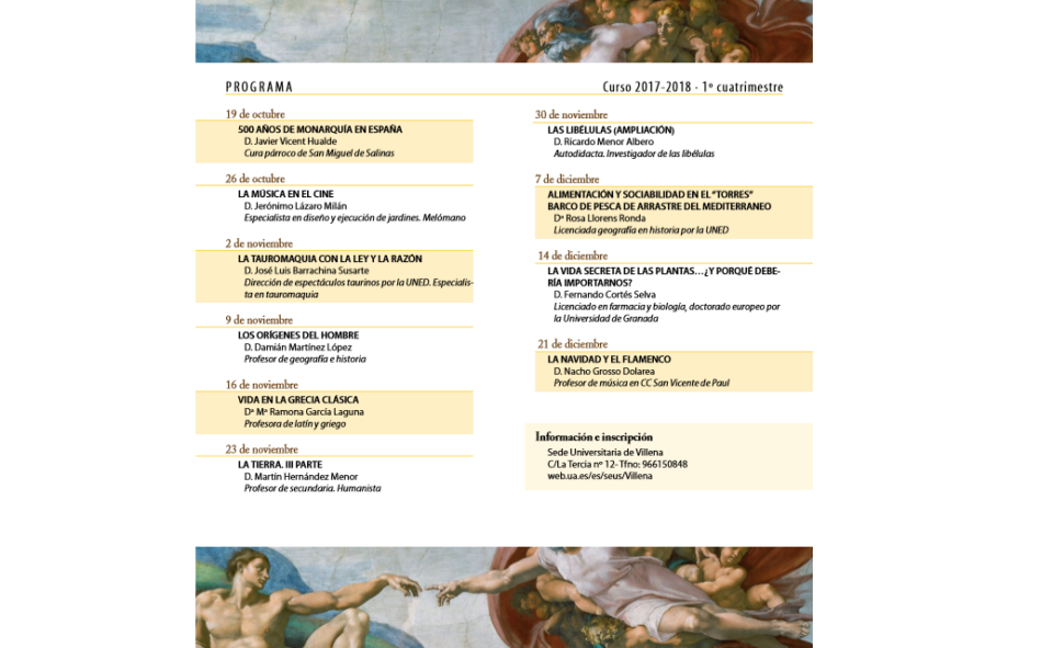 Arranca el aula de mayores 2017-2018