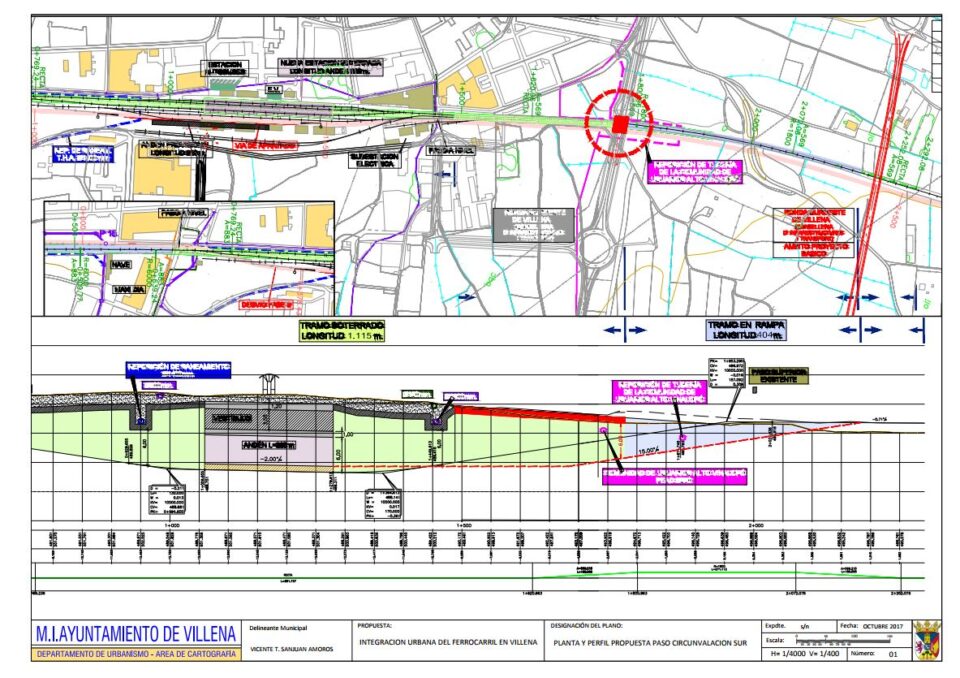 El soterramiento de las vías del tren en Villena es posible
