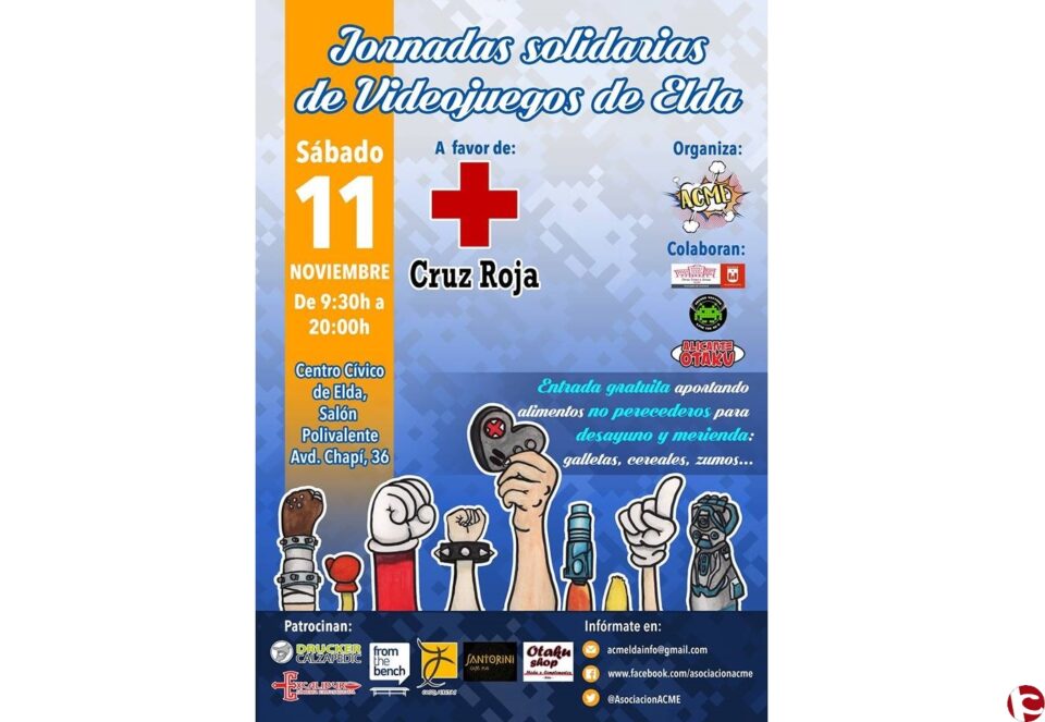 Asociación ACME y la concejalía de Juventud preparan una Jornada Solidaria de Videojuegos a favor de Cruz Roja