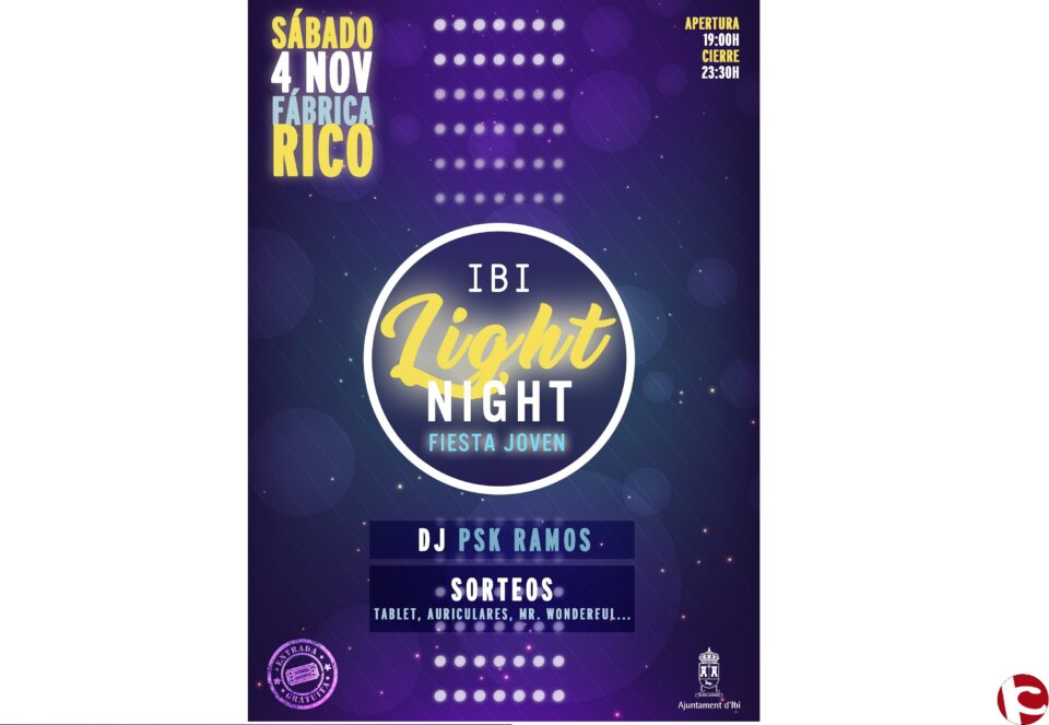Fiesta Joven Light Night en Ibi