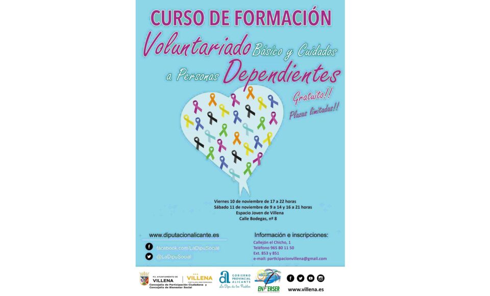 Curso de voluntariado para atender a personas dependientes