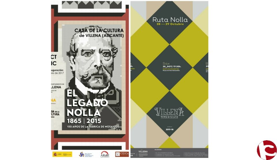 El Mosaico Nolla en las sedes festeras de Sax