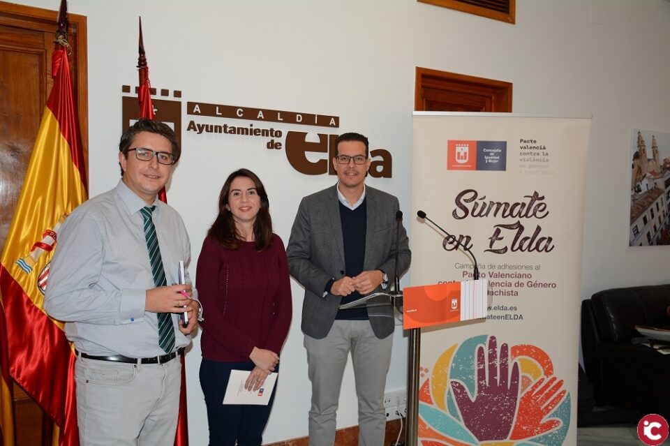 El Ayuntamiento de Elda se adhiere al Pacto Valenciano contra la Violencia de Género y Machista de la Generalitat y presenta acciones locales