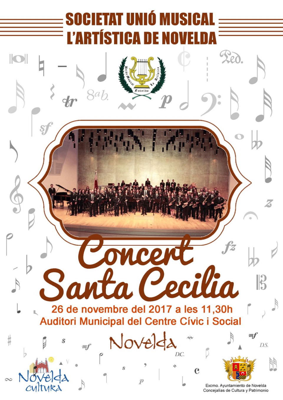 La Unión Musical La Artística se prepara para celebrar la festividad de Santa Cecilia