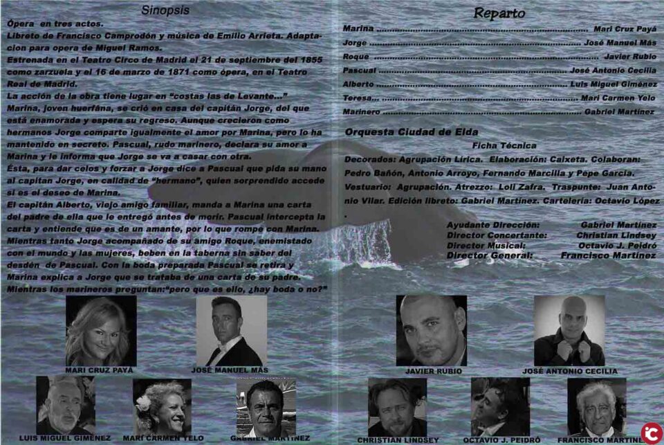 El próximo día dos de Diciembre el Teatro Castelar se vestirá de gala para dar cabida en su escenario a la puesta en escena de la obra cumbre de la lírica española