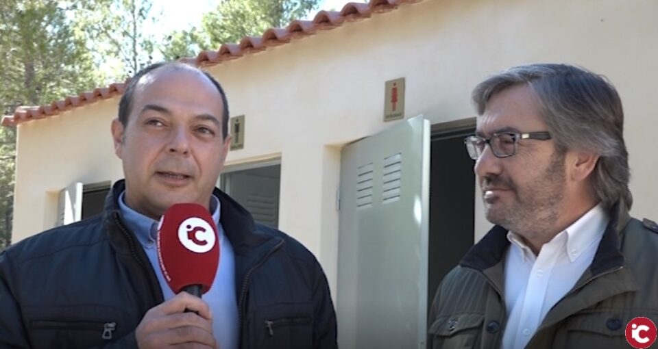 El Diputado de Medio ambiente visita las obras del Área recreativa Los Castillos de Salinas