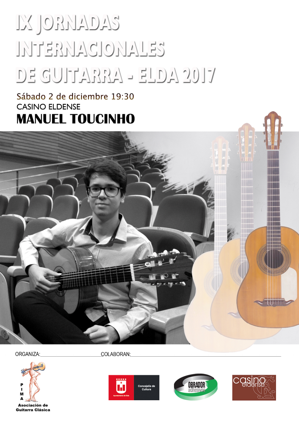 El Casino Eldense ofrece este sábado un concierto de guitarra de otro virtuoso de la guitarra: el portugués Manuel Toucinho.
