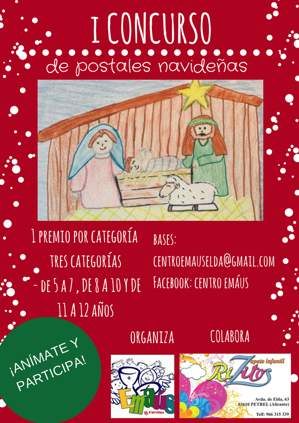 I Concurso de tarjetas navideñas del centro EMAÚS