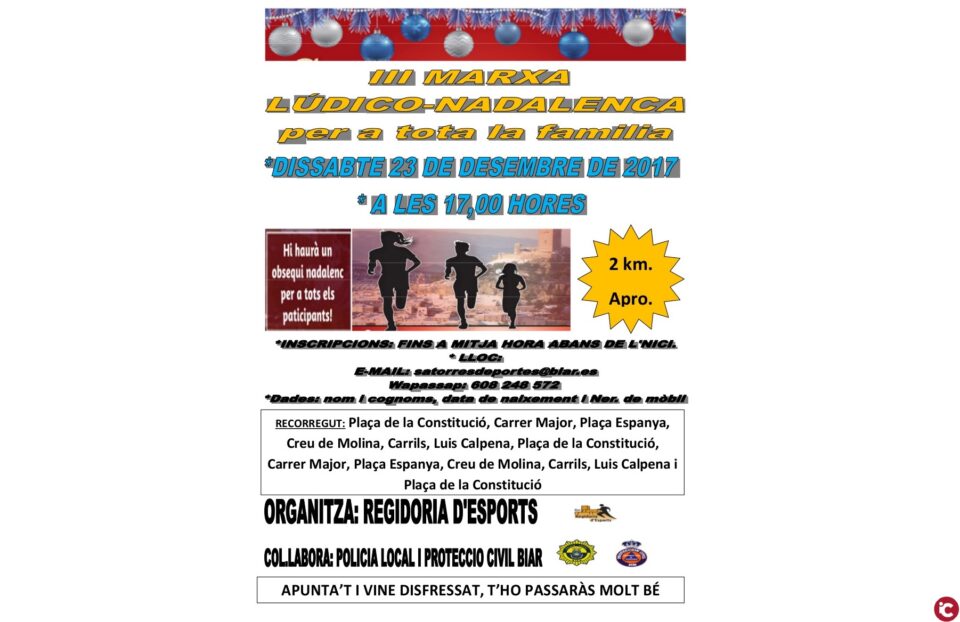 Activitats esportives de desembre