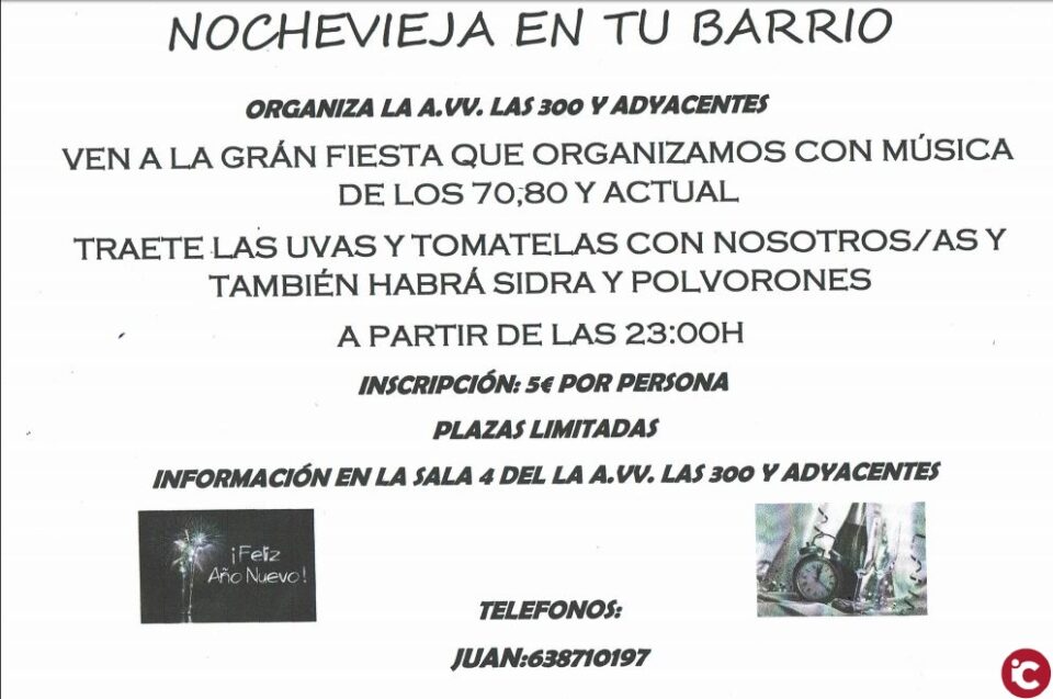 Actividades de Navidad de la A.VV. LAS 300 Y ADYACENTES 2017-2018