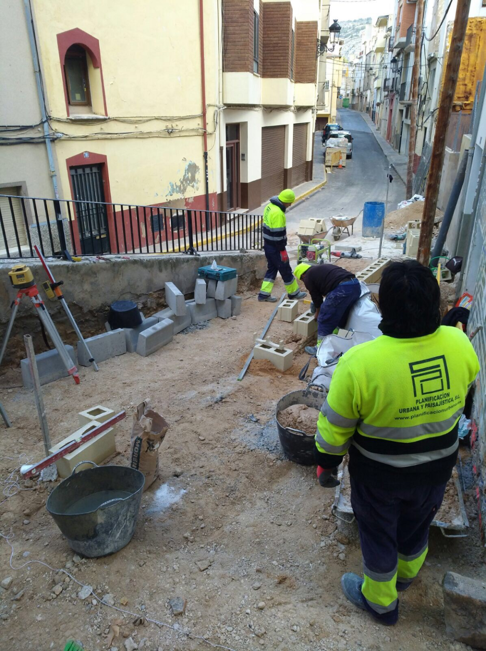 Obras de accesibilidad en las calles Conill y Santiago Rico de Ibi