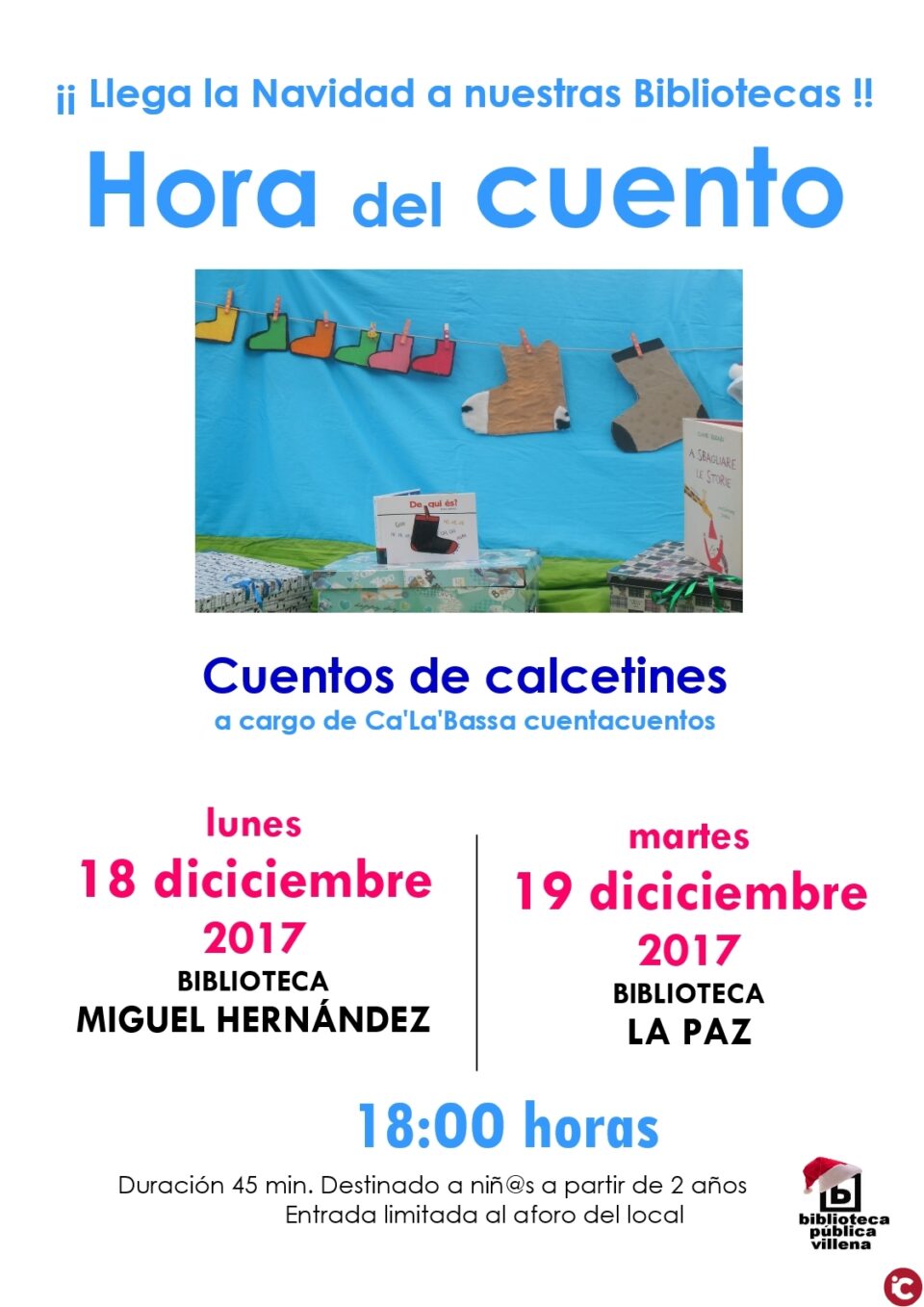 Navidad de cuento en las Bibliotecas de Villena