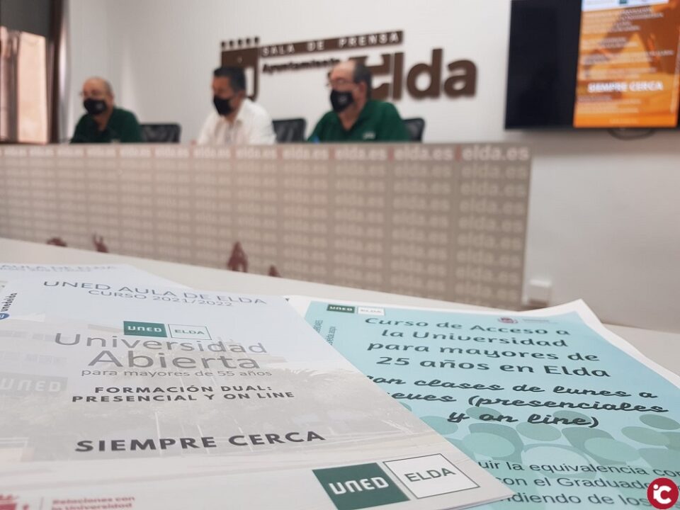 La UNED Aula de Elda abre el periodo de matriculación de su oferta formativa para el curso 2021-22