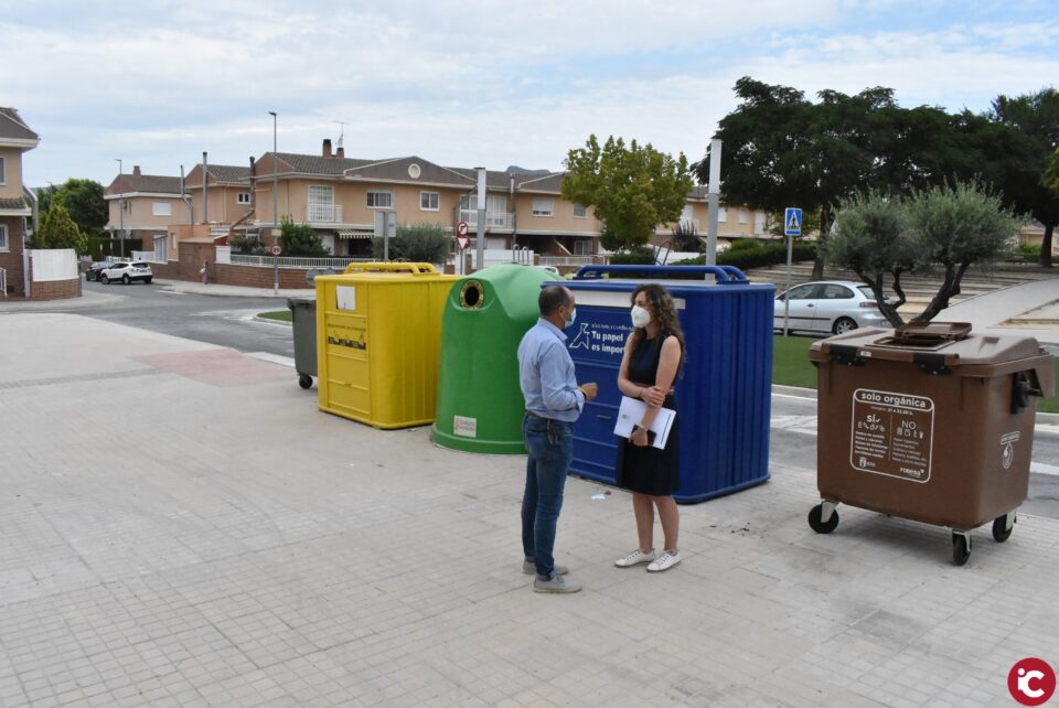 Petrer ya recoge el 21% de los residuos orgánicos en 4 meses desde el inicio de la implantación del contenedor marrón