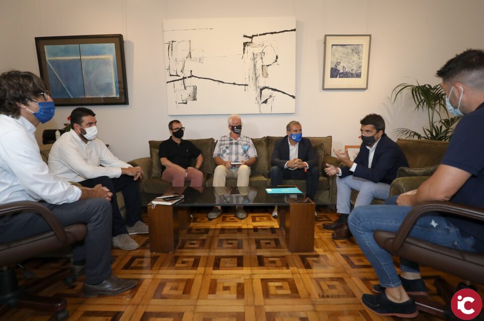 El presidente de la Diputación de Alicante se reúne con el presidente de la Coordinadora de Empresas de Ocio y Hostelería de la Comunitat Valenciana