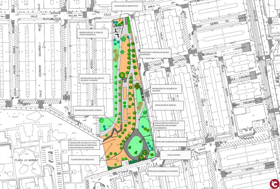 El Ayuntamiento de Alicante renovará el Parque del Barrio en Virgen del Remedio dotándolo de juegos inclusivos