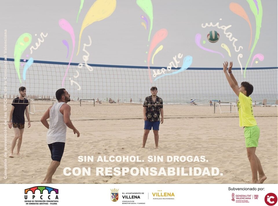 UPPCA de Villena pide a la juventud un verano sin alcohol ni drogas con su campaña Este verano toca