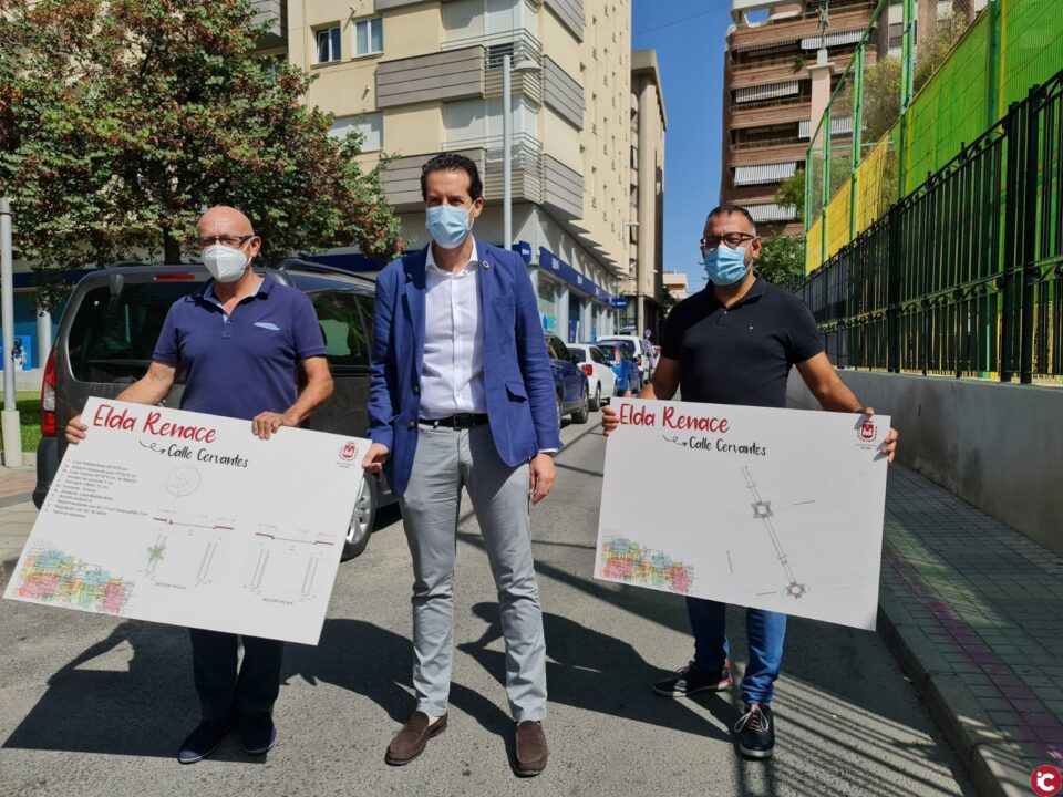 El Ayuntamiento de Elda mejorará la accesibilidad y la seguridad de los peatones en el entorno del Colegio Padre Manjón con la reforma de la calle Miguel de Cervantes