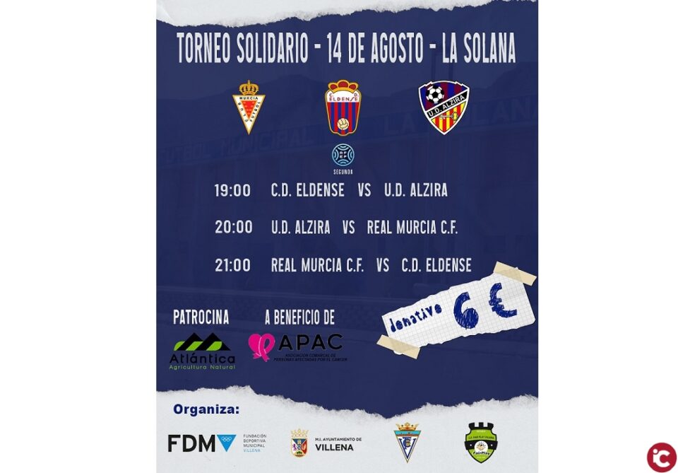 Torneo solidario en Villena a beneficio de la Asociación Comarcal de Afectados por Cáncer