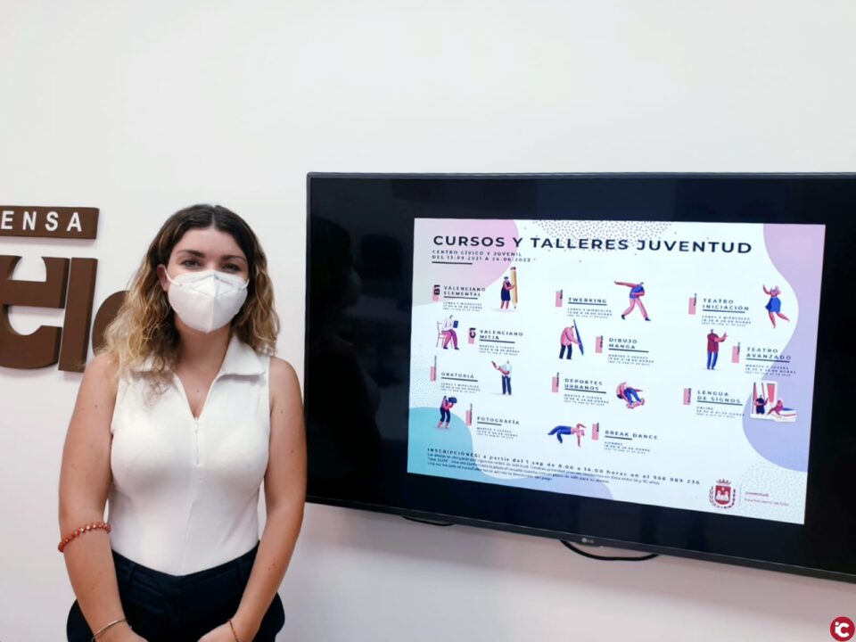 La concejalía de Juventud de Elda pone en marcha más de diez cursos de formación