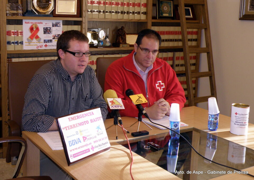 CRUZ ROJA DE ASPE PRESENTA SU CAMPAÑA DE RECOGIDA DE FONDOS PARA HAITÍ