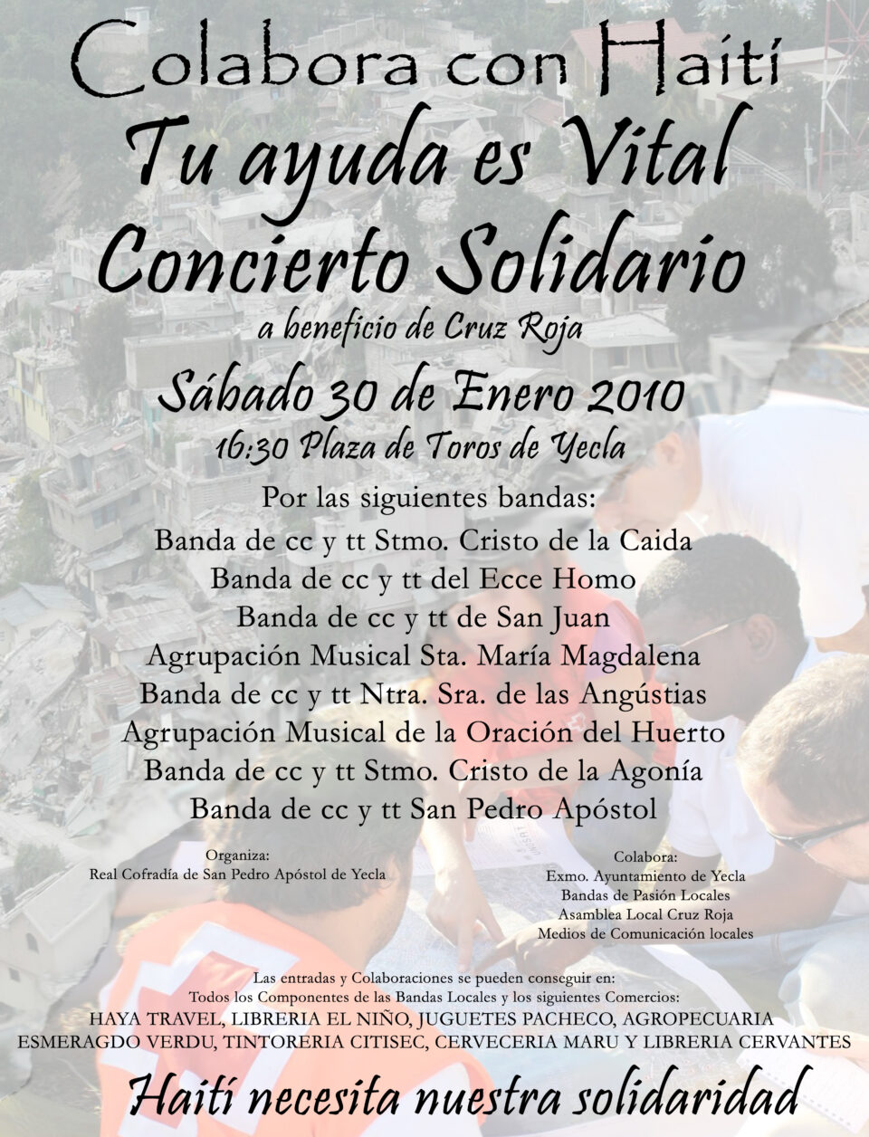 CONCIERTO A FAVOR DE HAITI EN YECLA
