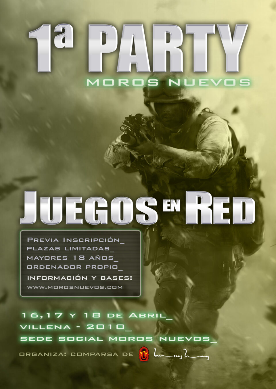 Abierto el periodo de inscripción para la 1ª Party Moros Nuevos - Juegos en Red