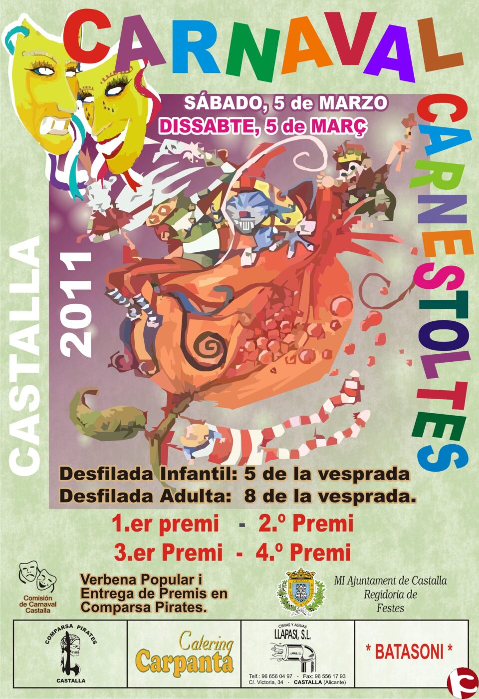 Cartel Carnestoltes i Mig Any